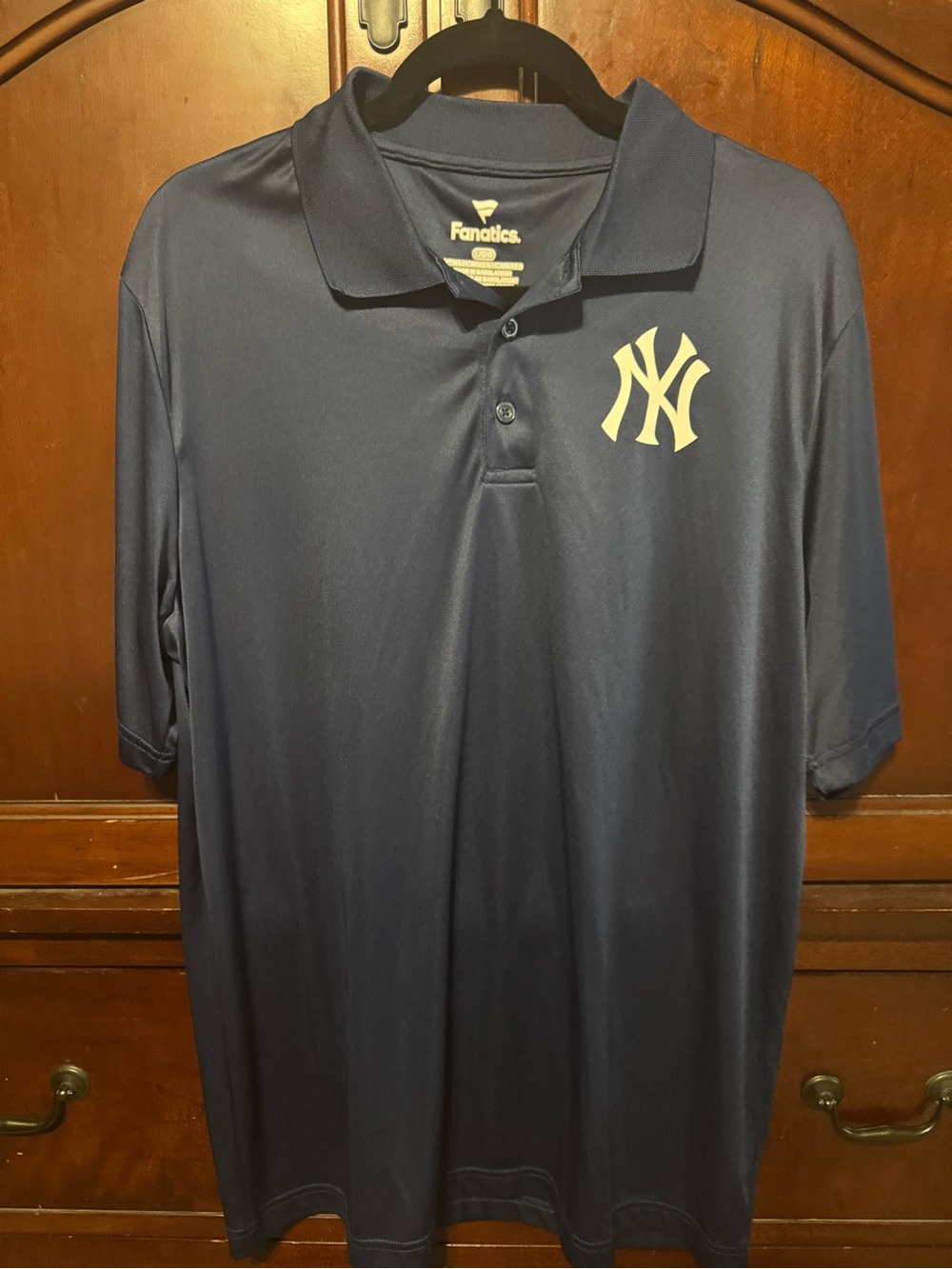 Fanatics Navy Polo with White NY Yankees Logo